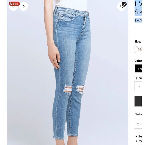 L'AGENCE MARGOT HIGH RISE SKINNY IN SYRACUSE SZ 27 - Picture 5 of 12